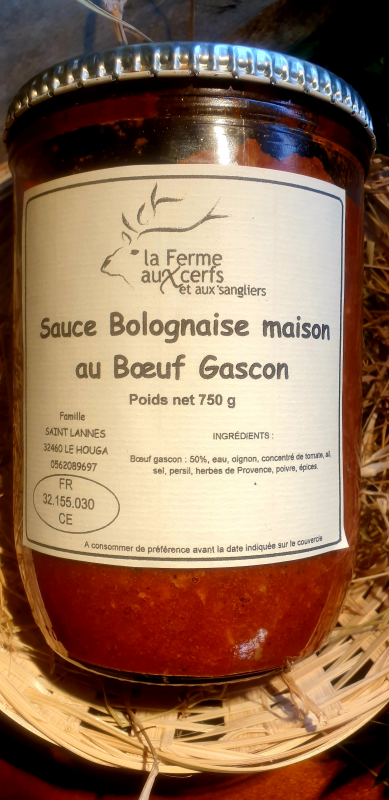 Sauce Bolognaise Maison de Bœuf Gascon