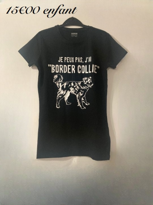 t-shirt enfant "border collie"
