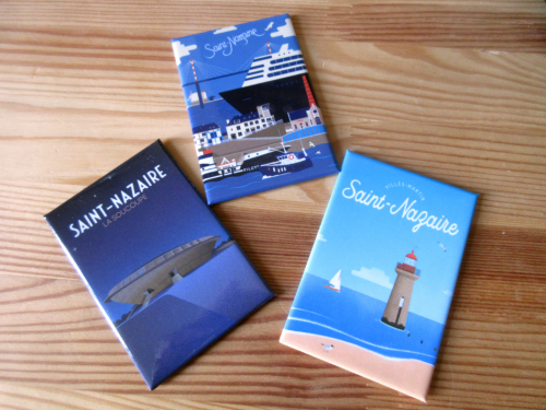 Lot de 3 magnets Saint-Nazaire