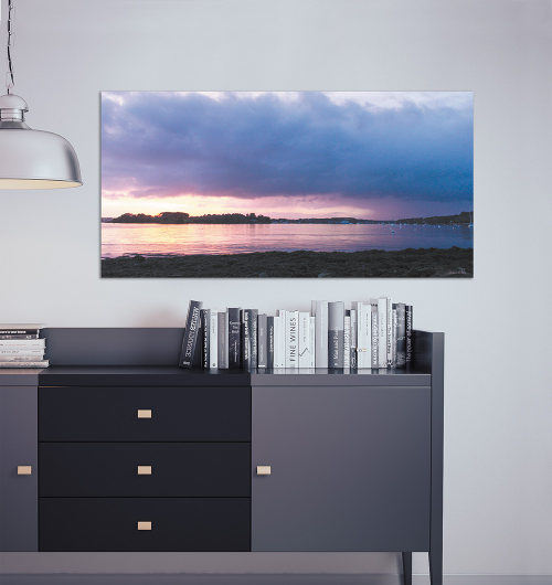 ORAGEUX  Photo sur toile d'un soir d'orage à Arradon, Golfe du Morbihan