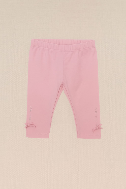 LEGGING ROSE AVEC STRASS EN BAS TAILLE 3 MOIS