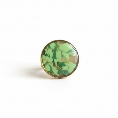 Bague dorée ronde ajustable - Ghanima