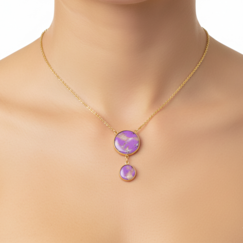 Collier sautoir doré longueur ajustable - Anja