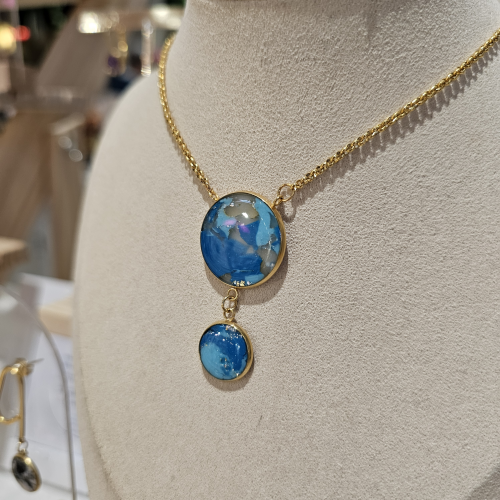 Collier sautoir doré longueur ajustable - Franckat