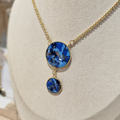 Collier sautoir doré longueur ajustable - Nadine