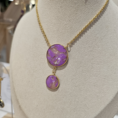 Collier sautoir doré longueur ajustable - Anja