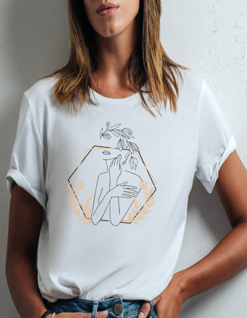 T-Shirt  minimaliste HEXAGONE