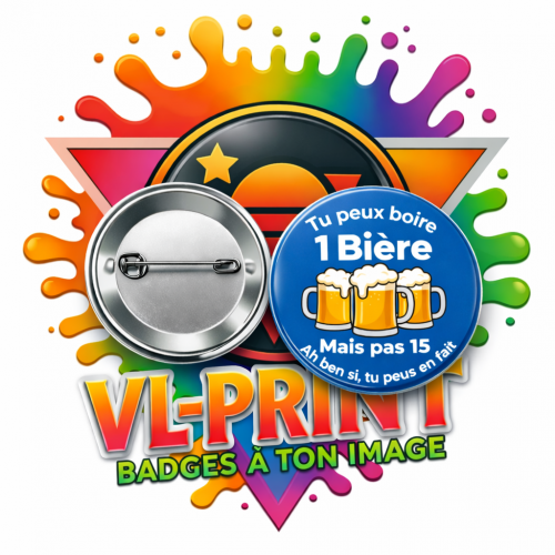 Badge humoristique " 1 mais pas 15 "