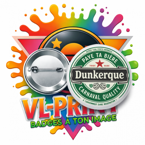 Badge humoristique " Paye ta bière"