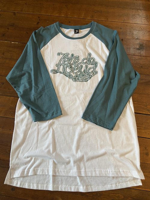 T-SHIRT MANCHE 3/4 "Tête de noeud" couleur Lychen