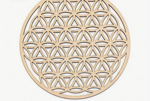 Fleur de vie en bois