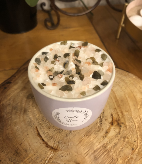 Bougie « pastel » balade sous la pluie