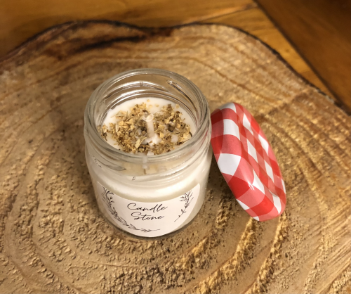 Bougie « pot confiture » crème brûlée