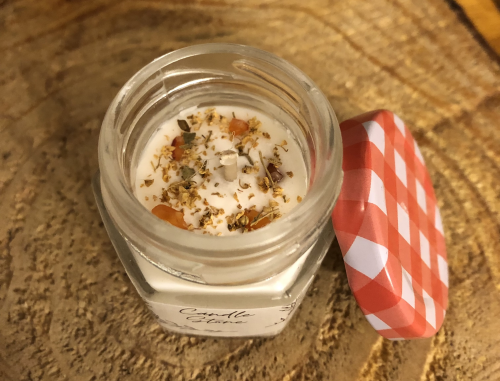 Bougie « pot confiture » citron meringué