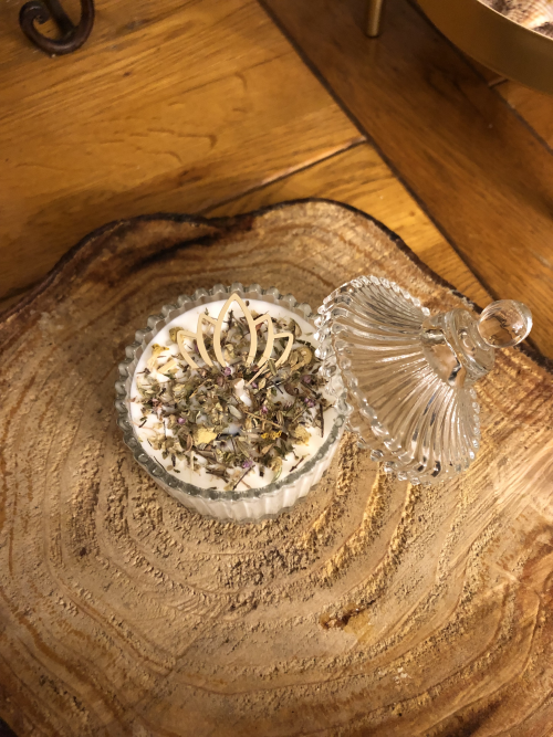 Bougie « bonbonnière » lavande