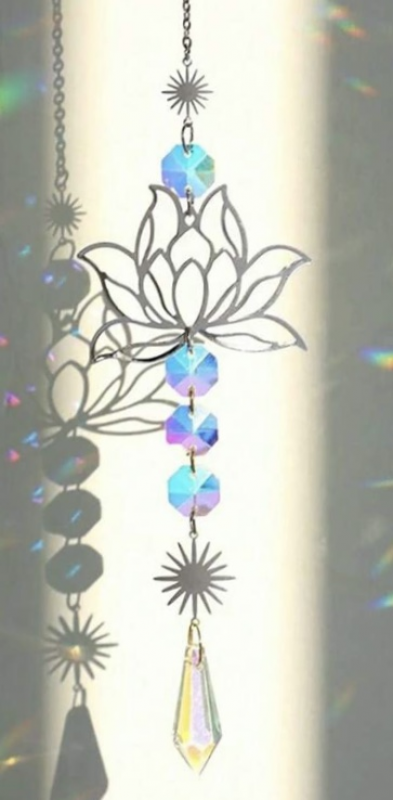 Attrape soleil « lotus argenté »