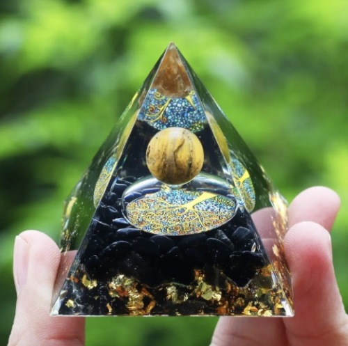 Pyramide « arbre de vie » obsidienne