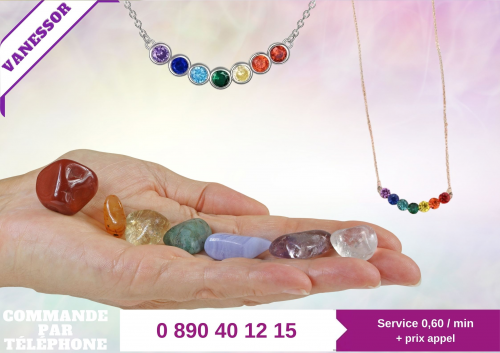 Collier Pendentif 7 Chakras pour Yoga : Bijou de Guérison et Équilibre Énergétique, Idéal pour Femmes et Couples