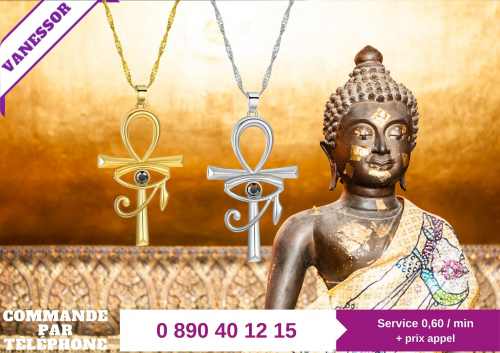 Collier Pendentif Clé de la Croix Ankh avec Œil d'Horus : Amulette Mystérieuse d'Égypte pour Femmes et Hommes
