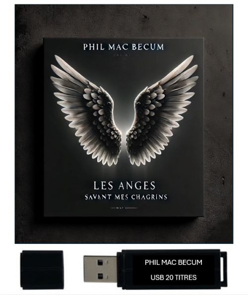 ALBUM  LES ANGES SAVENT MES CHAGRINS  20 CHANSONS DE PHIL MAC BECUM SUR CLE USB