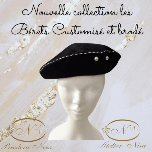 Bérets Customisé et brodé