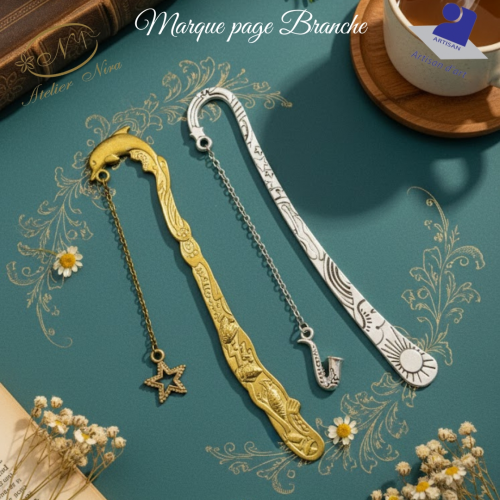 Marque-pages Artisanaux "Branche & Breloque"