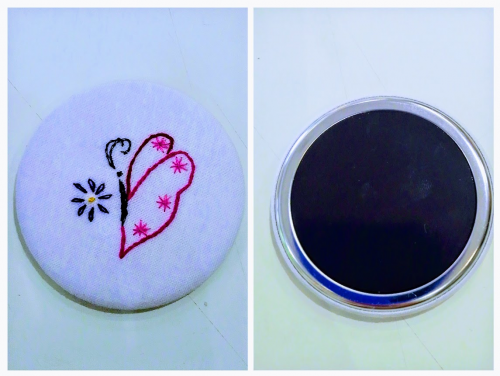 Magnet papillon bodé main