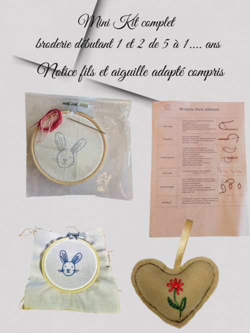 Kit de Broderie Main | Initiation Créative dès 5 Ans
