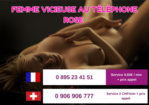 Femme Vicieuse Au Téléphone Rose