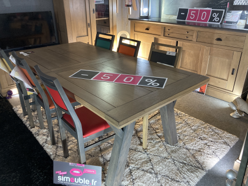 Table rectangulaire pieds "trêteaux"