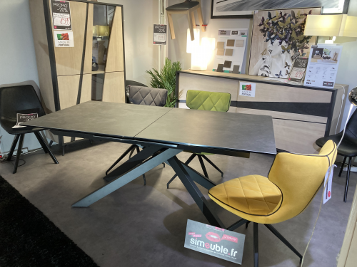 Table rectangle plateau céramique
