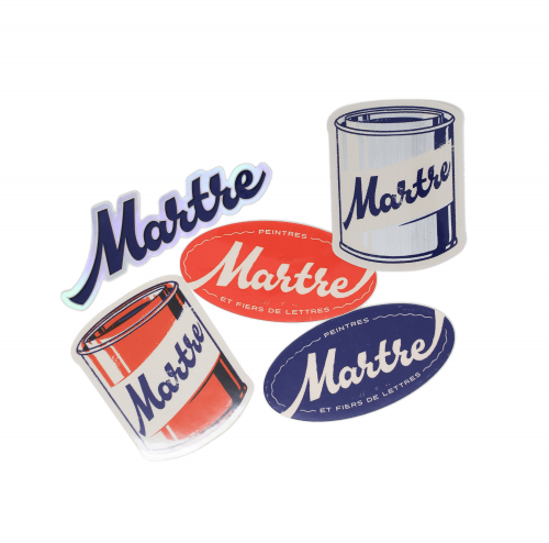 Lot de 5 stickers - Martre