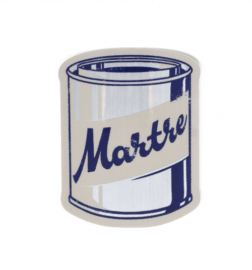 Sticker "Pot de peinture" alu brossé - Martre