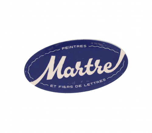 Sticker "Peintres et fiers de lettres" bleu - Martre