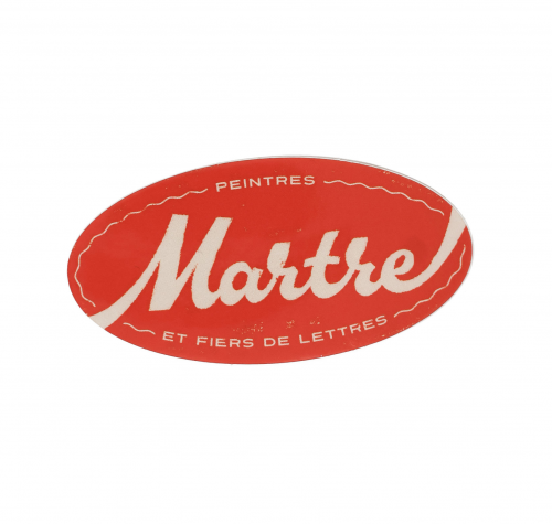 Sticker "Peintres et fiers de lettres" rouge - Martre