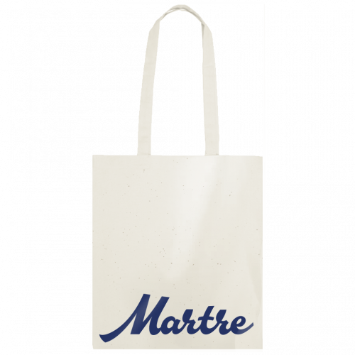 Tote bag lettrage bleu - Martre