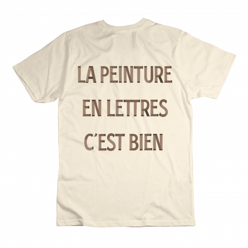 T-shirt "La peinture en lettres c'est bien" - Ets. Gesret