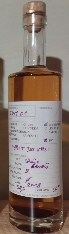 ESPRIT DE MALT 58,6° - 2017 - 50CL