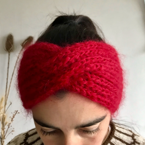 Bandeau de tête pur mohair