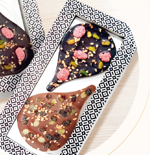 Larmes Kristalines  larme double chocolat plate