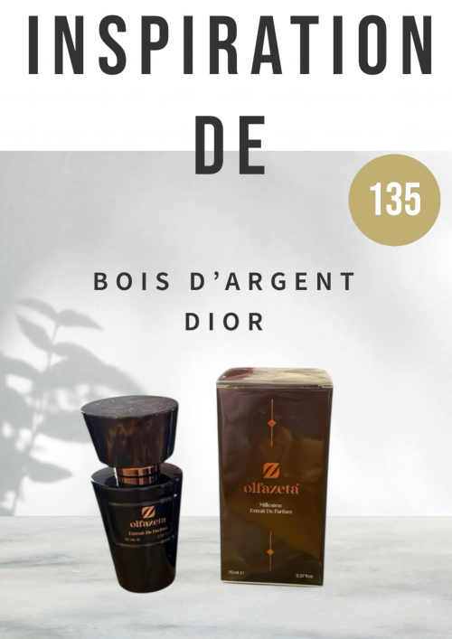 Parfum inspiré de BOIS D’ARGENT Dior 70 ml