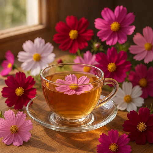Tisane de cosmos ,l’arôme délicat qui apaise l’âme
