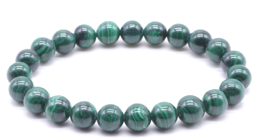BRACELET DARK MALACHITE AA 8mm