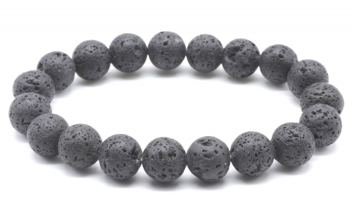BRACELET PIERRE DE LAVE 10mm