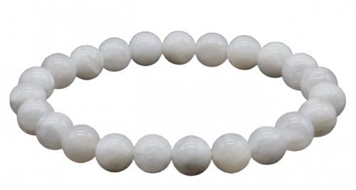BRACELET PIERRE DE LUNE BLANCHE AA 8mm