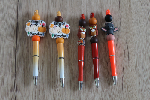 🍂 Stylos Automne en Perles Silicone 🍂