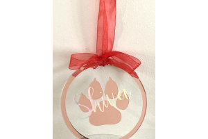 Boule de Noël "chien"