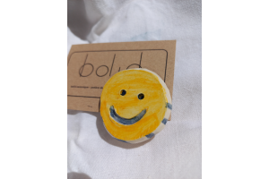 broche smiley marin