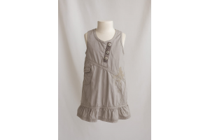 ROBE GRISE / BEIGE KID KANAI TAILLE 18 MOIS