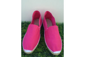 Espadrilles unies ROSE FUSCHIA